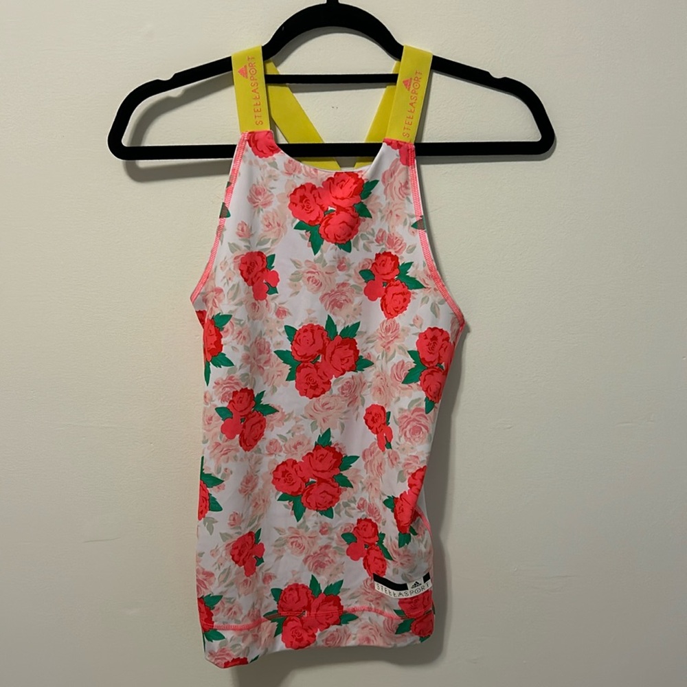 ADIDAS Stellasport by Stella McCartney Sport Tank Top Stars Floral